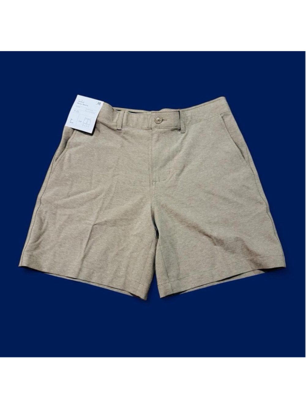 Goodfellow & Co Hybrid Swim Shorts Men 30 Beige 7” Inseam UPF 50+ NWT